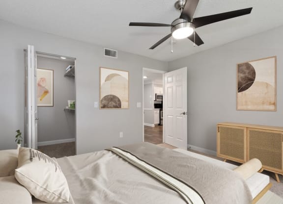 Model primary bedroom