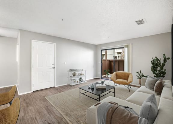 Model living room space