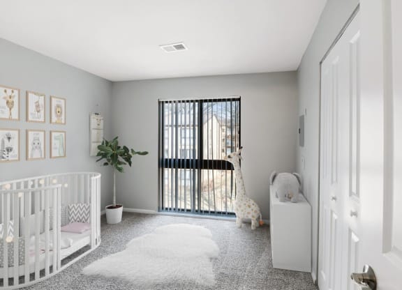 Model living room patio entrance