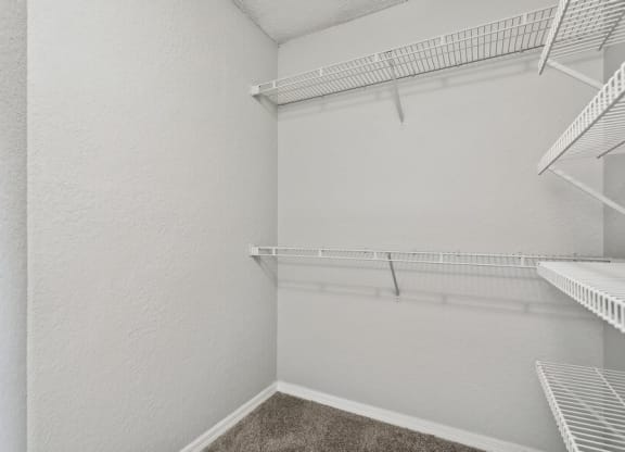 Model walk-in closet