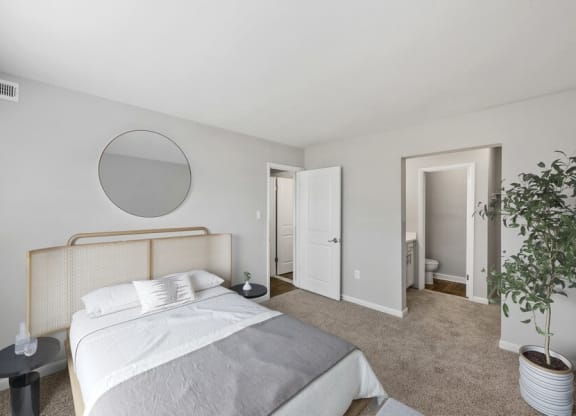Model primary bedroom