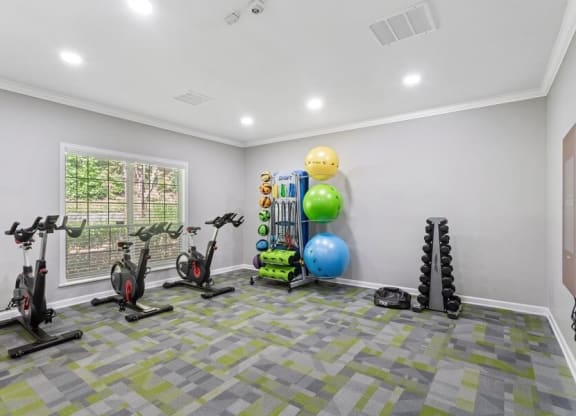 Fitness center with large open areas