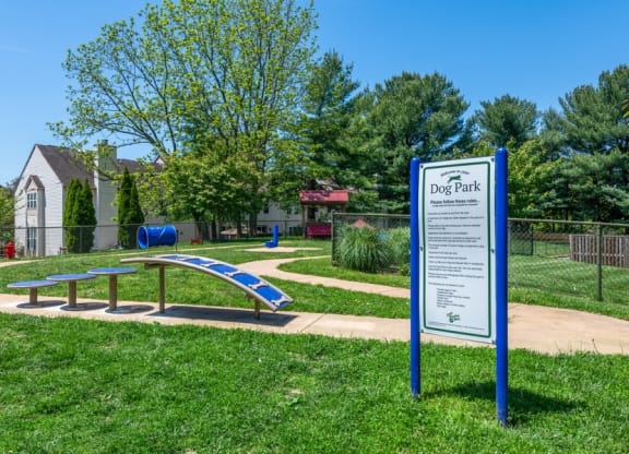 Dog Park with agility equipment