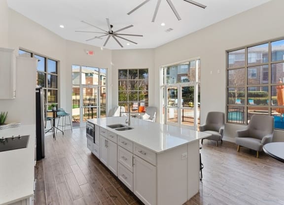 Clubhouse kitchenette