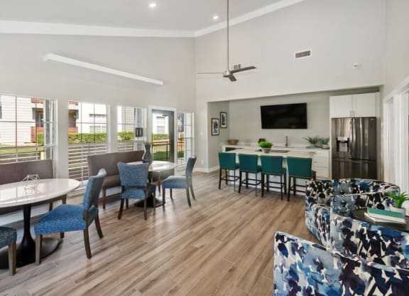 Clubhouse lounge area at Cobblestone, Texas