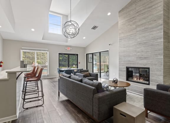 Leasing office lounge area