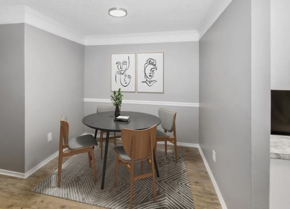 Model dining room