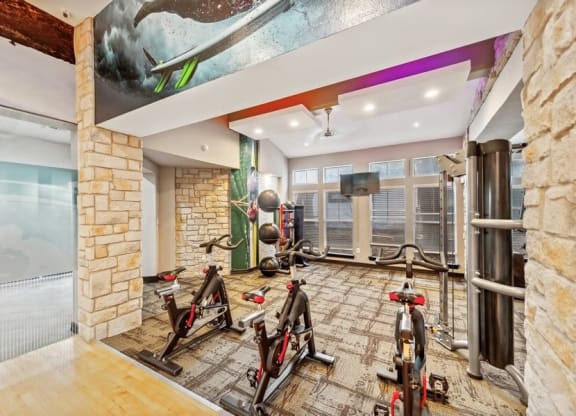 Fitness center cardio machines