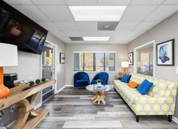 Leasing office lounge area