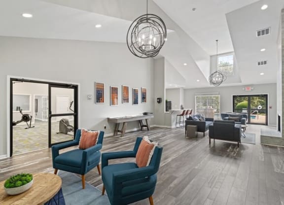 Leasing office lobby