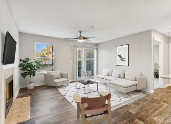 Model apartment living room
