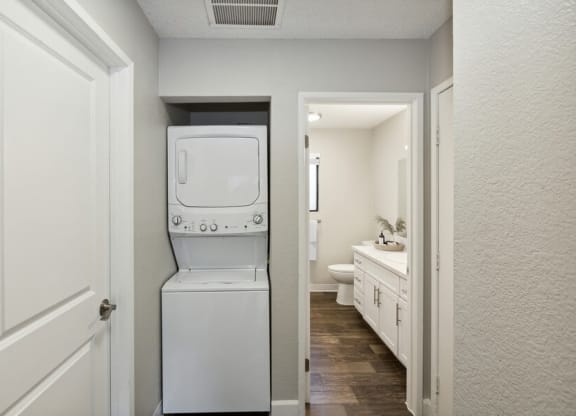Washer and dryer in apartment