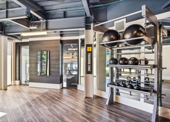 Fitness center equipment