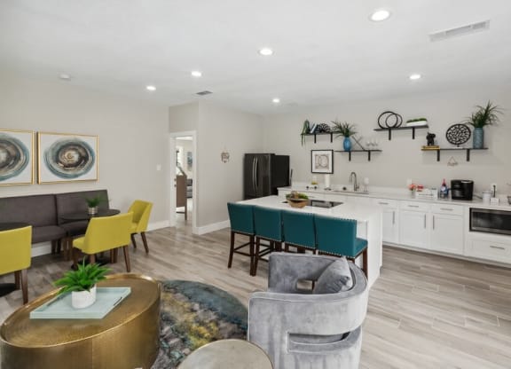 Leasing office lobby