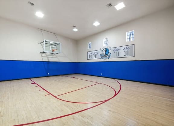 Indoor basketball court