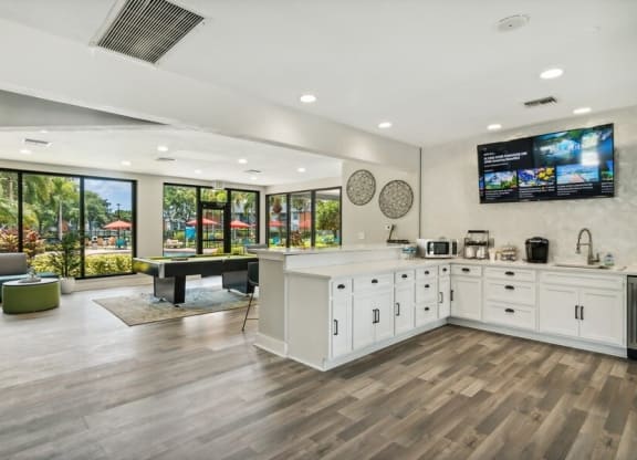 Clubhouse kitchenette