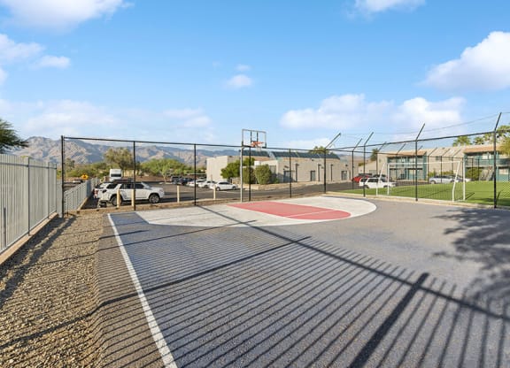Community Sports Court at Tanque Verde Apartments located in Tucson, AZ.