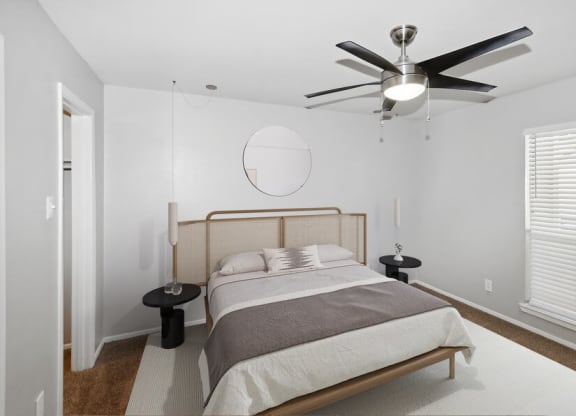 Model primary bedroom