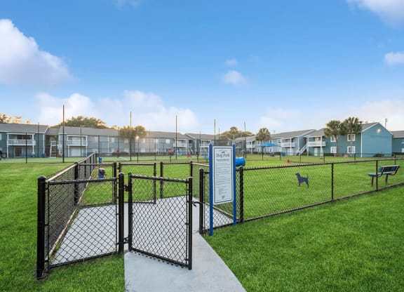 Community Dog Park with Agility Equipment at Park at 7200 Apartments in Jacksonville, FL.