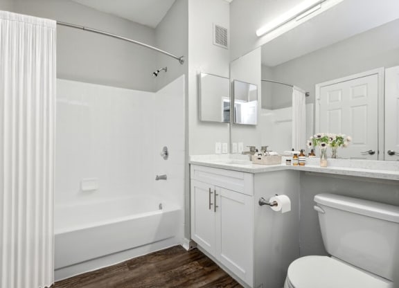 Model bathroom bathtub