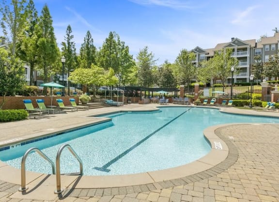 Resort style swimming pool