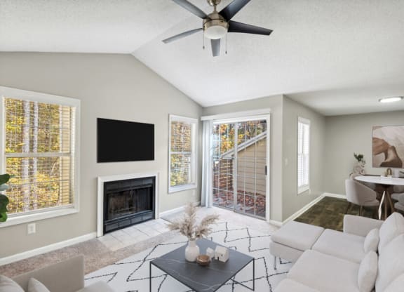 Model apartment living room