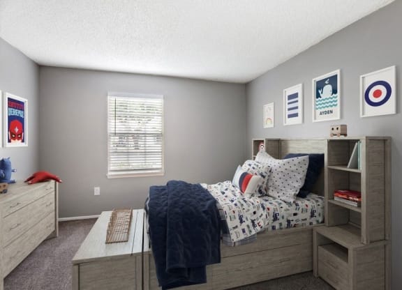 Model Bedroom with small window