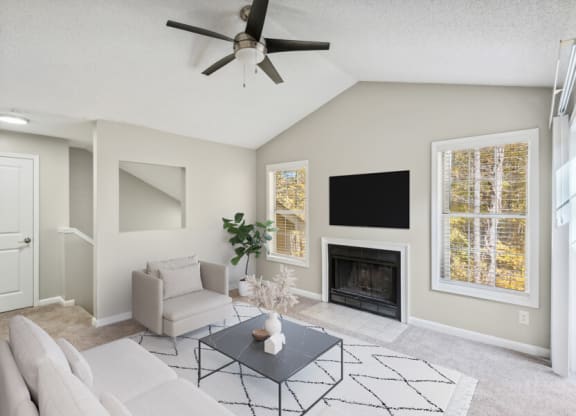 Model apartment living room