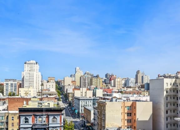 View of downtown SF
