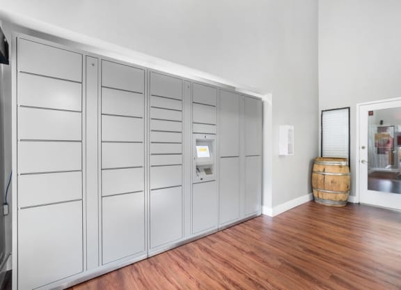 Package receiving lockers
