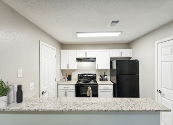Model apartment kitchen