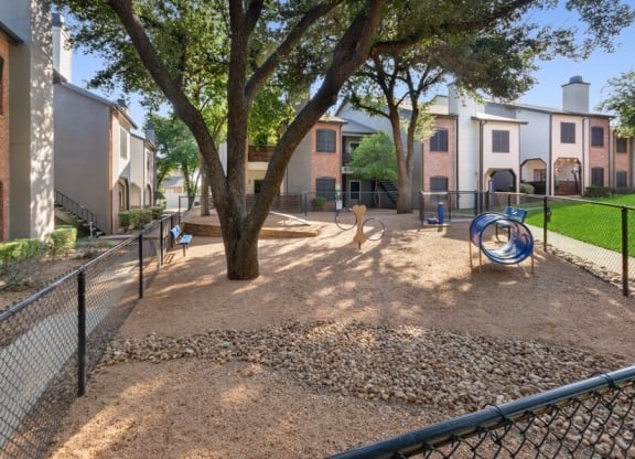Dog park with agility equipment