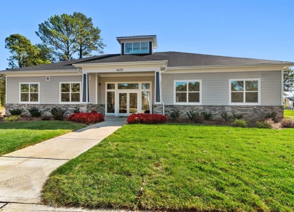 Building exterior and landscaping