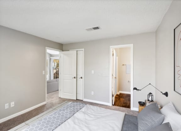Model apartment bedroom