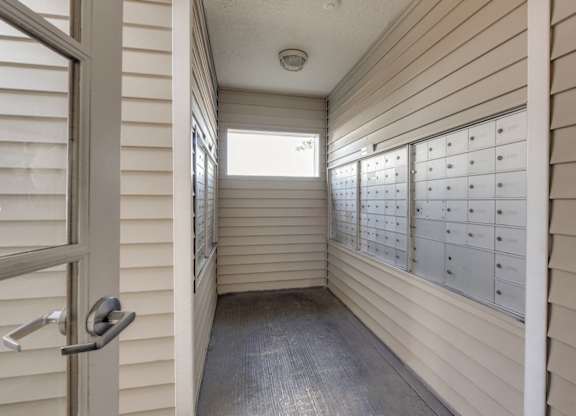 Community Mail Room at Landings at Morrison Apartments located in Gresham, OR.