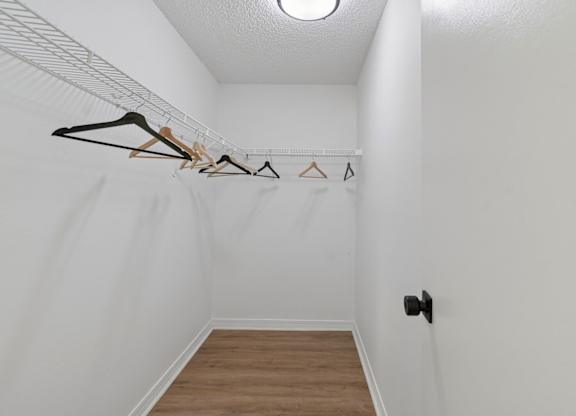 Model closet at Northlake Apartments in Jacksonville, FL