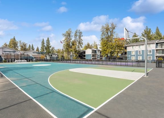 Community Sports Court at Fountains at Point West Apartments in Sacramento, CA.