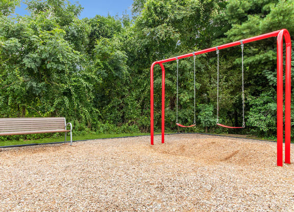 Community playgrounds  at Stone Ends apartments in Stoughton, MA