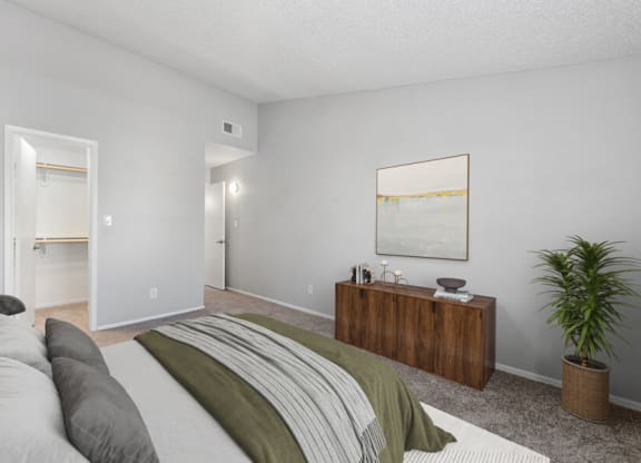 Model apartment bedroom at Verona Park, Mesa, 85210