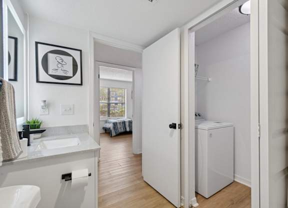 Model bathroom at Northlake Apartments in Jacksonville, FL