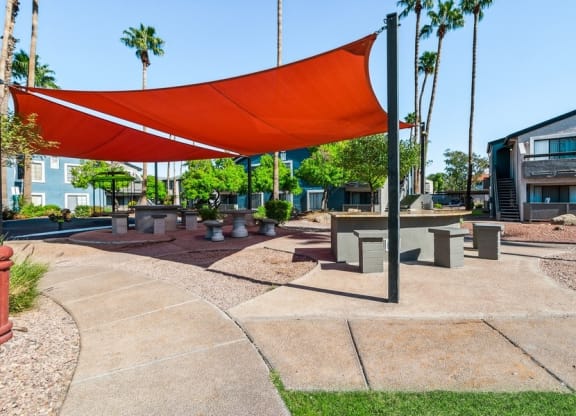 Covered outdoor community space