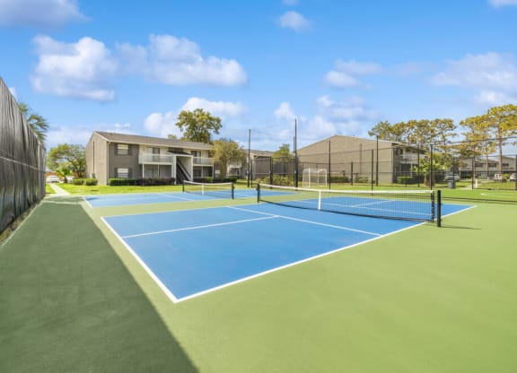 Community tennis courts