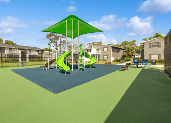 Playground with sun cover