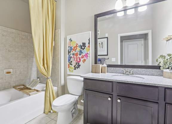 Model bathroom.