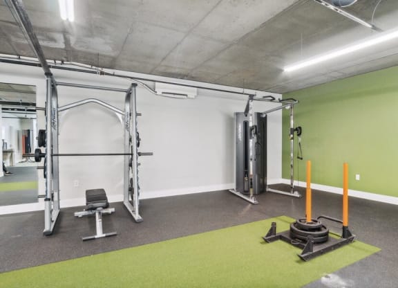 Fitness center with state-of-the-art machines