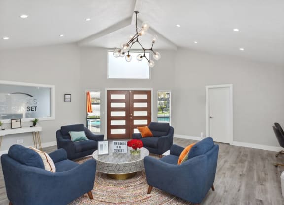 Resident clubhouse at Bridges on Sunset Apartments in Suisun, CA