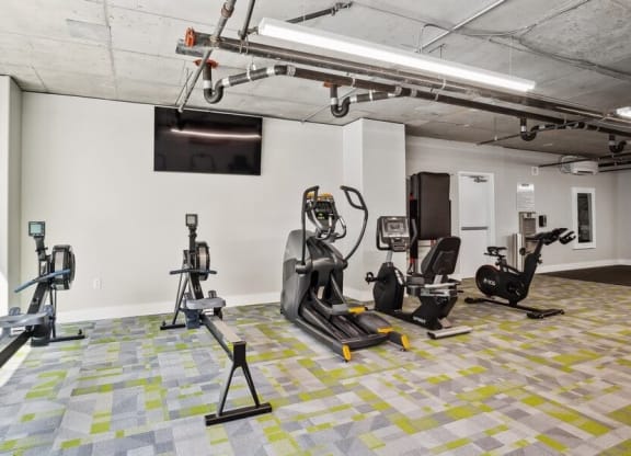 Fitness center cardio machines