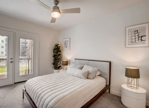 Model apartment bedroom