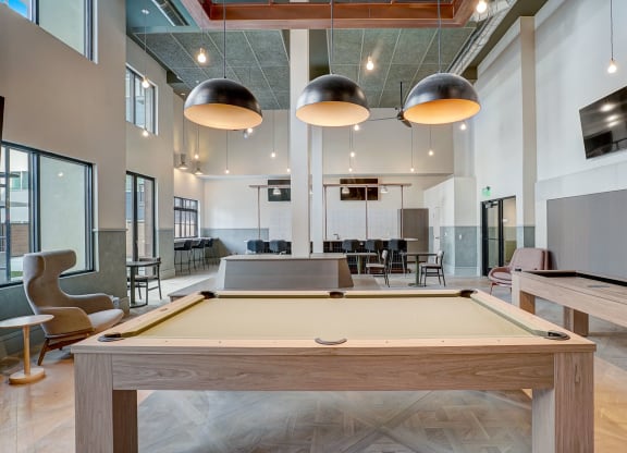 pool table in clubroom