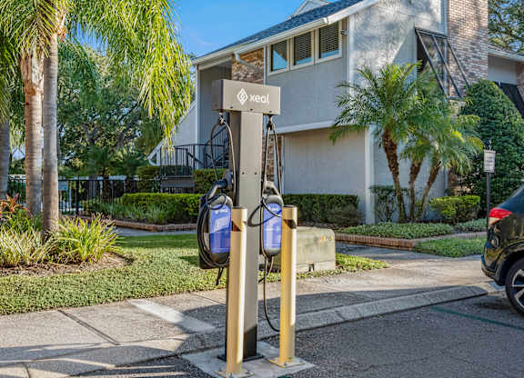 EV charging stations at Grand Pavilion Apartments in Tampa, FL